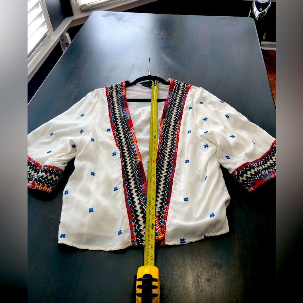 RD & KOKO top/cover-up. Boho style, Mexican flair. Sz Small